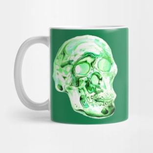 Electric Green Skull Mug